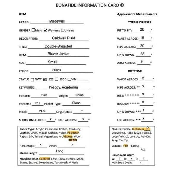 Madewell Womens Caldwell Plaid Double-Breasted Blazer Jacket Small Black FA EXC - Picture 12 of 12